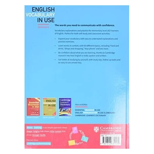 English Vocabulary In Use Elementary With Key Third Edition: Vocabulary Reference And Practice - standart - Görsel 3
