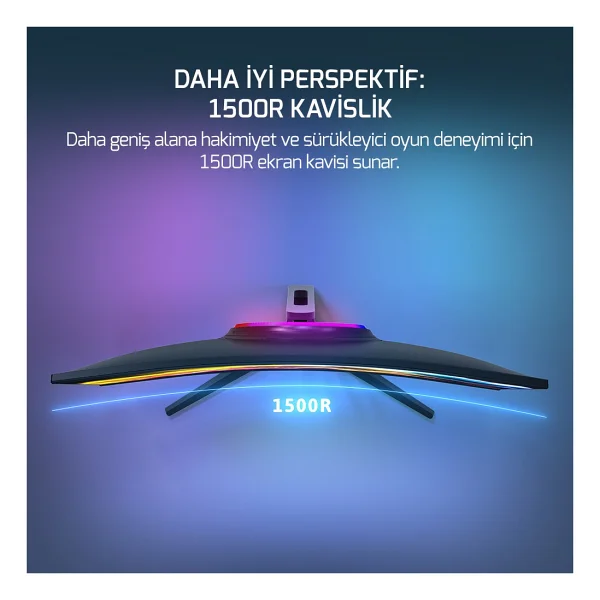 Gamepower Vivid T50 27'' 0.5 ms Full HD Curved 200 Hz Oyuncu Monitörü - Görsel 3