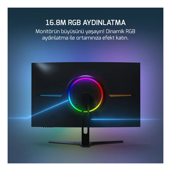 Gamepower Vivid T50 27'' 0.5 ms Full HD Curved 200 Hz Oyuncu Monitörü - Görsel 4