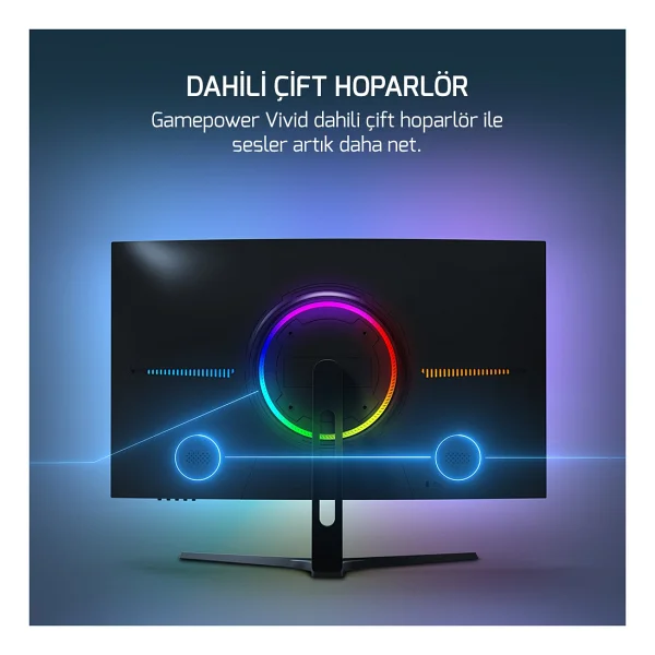 Gamepower Vivid T50 27'' 0.5 ms Full HD Curved 200 Hz Oyuncu Monitörü - Görsel 7