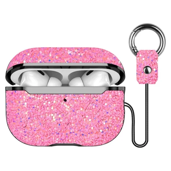 Onegif Airpods 2 (2.nesil) Bright Simli Airpods Kapak (Pembe) - Görsel 4