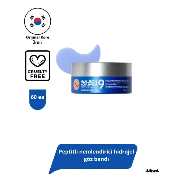 MEDIPEEL Hyaluron Aqua Peptide 9 Ampoule Nemlendirici 60'lı Göz Altı Maskesi - Görsel 7
