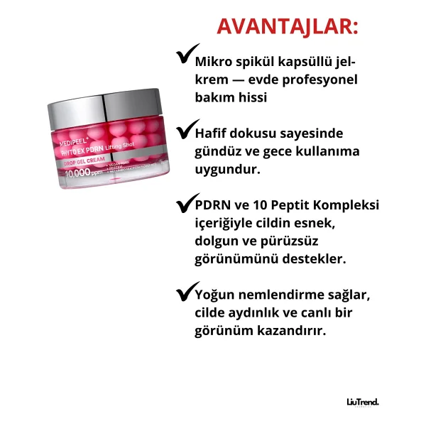 MEDIPEEL Phyto Ex PDRN Lifting Shot Drop Mikro İğneli 50 ml Yaşlanma Karşıtı Krem - Görsel 3