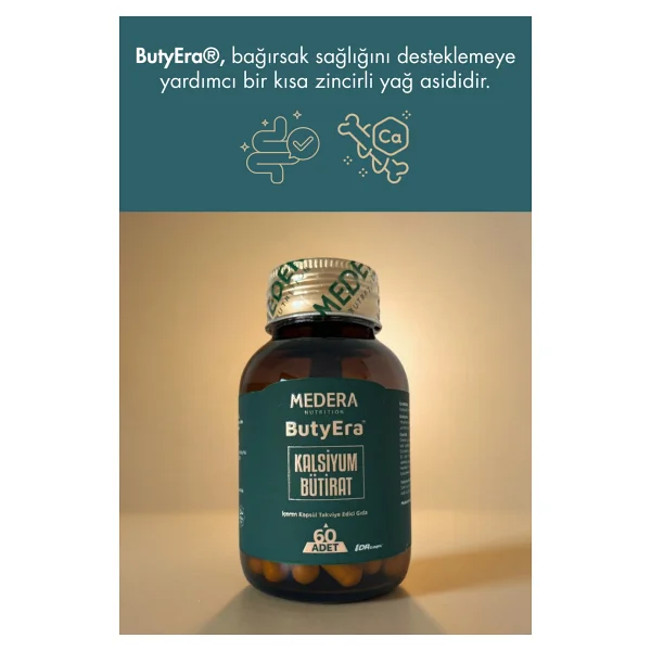 Medera Nutrition ButyEra 3 adet Kalsiyum Bütirat (Postbiyotik) İçeren Takviye Edici Gıda - 3'LÜ SET - Görsel 6