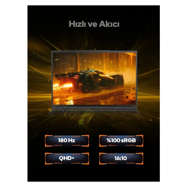 Game Garaj Slayer R7T-5050 C2 Ryzen 7 8840HX 32 GB 1 TB SSD RTX5050 16" WQXGA Gaming Laptop - Görsel 4