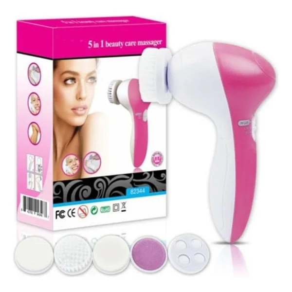 5 iN 1 Pilli Yüz Temizleme,Masaj ve Peeling Fırça seti - Görsel 6
