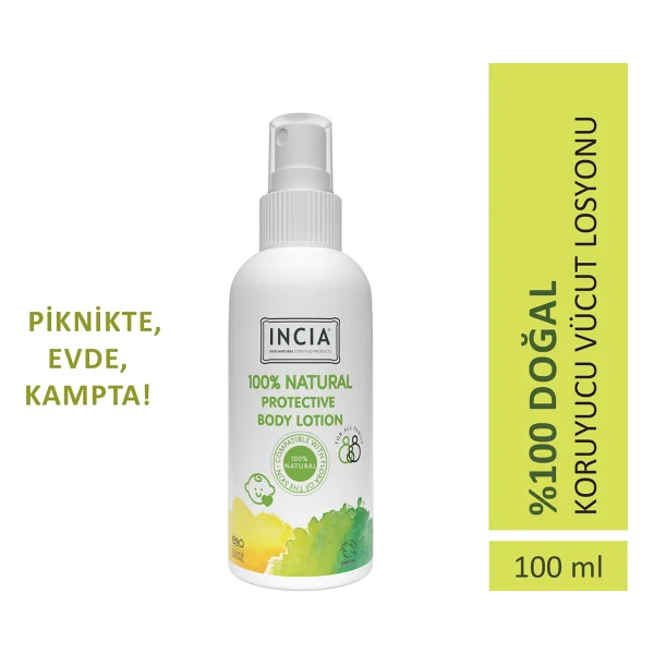 Incia Doğal Koruyucu Vücut Losyonu 100 ml - Görsel 7