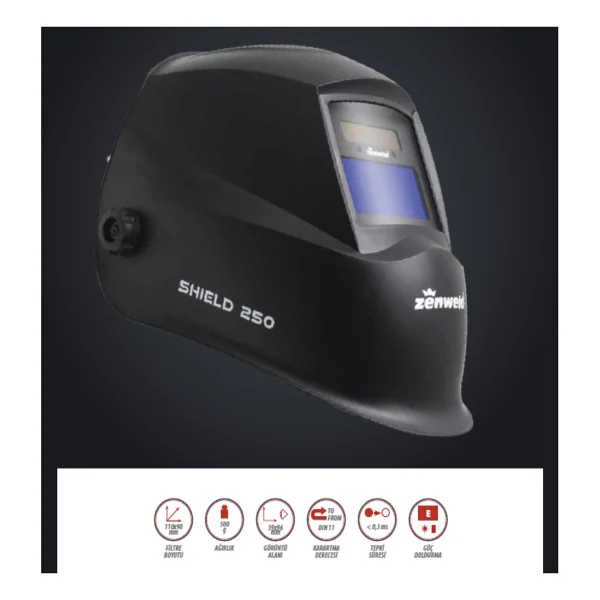Zenweld Shield 250 Kolormatik Kaynak Maskesi - Görsel 6