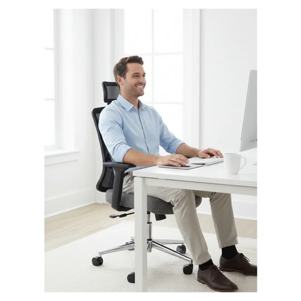 Zeon Büro Comfort Dark Gray Çalışma Koltuğu - Görsel 8