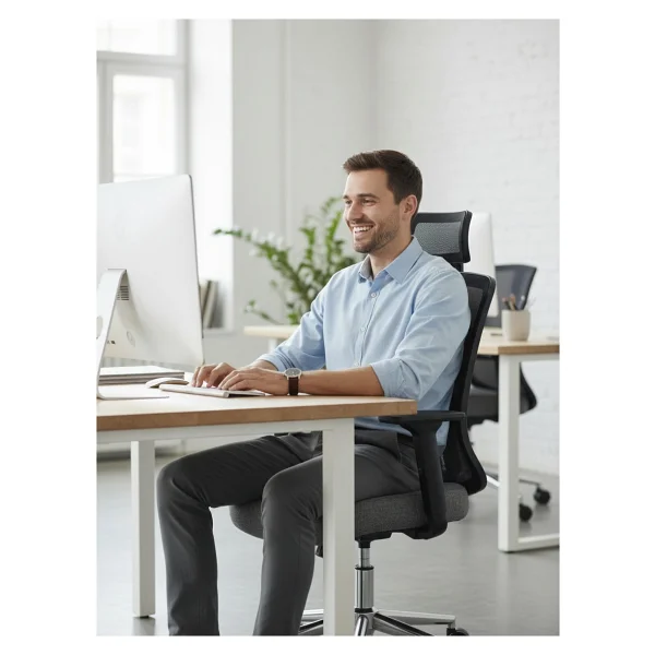Zeon Büro Comfort Dark Gray Çalışma Koltuğu - Görsel 9