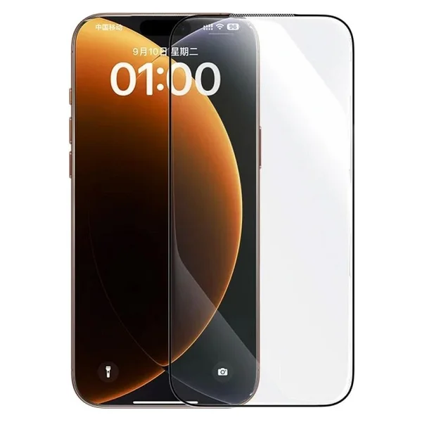 Baseus Crystalline HD İphone 17 Temperli Cam Ekran Koruyucu - Görsel 6
