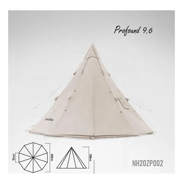 Naturehike Profound 9.6 Glamping Aile Çadırı - Görsel 2