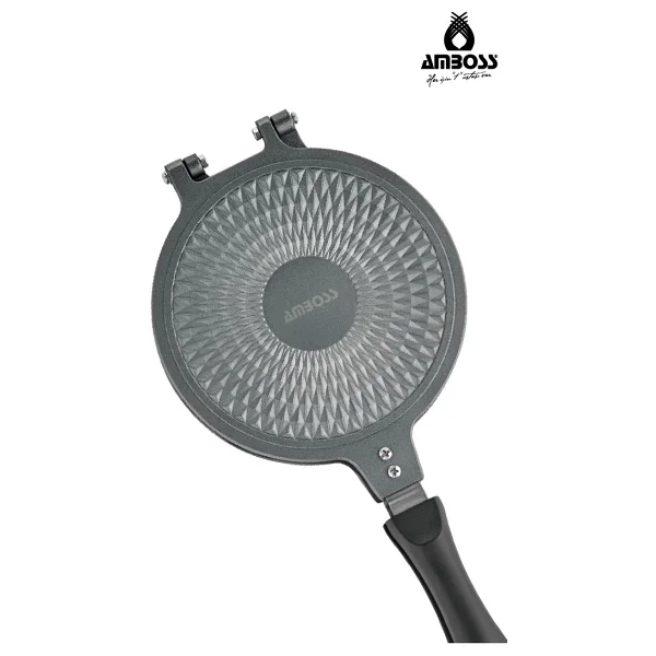 Amboss Kuvars Ocak Üstü 20 cm Döküm Waffle Tavası - Görsel 6