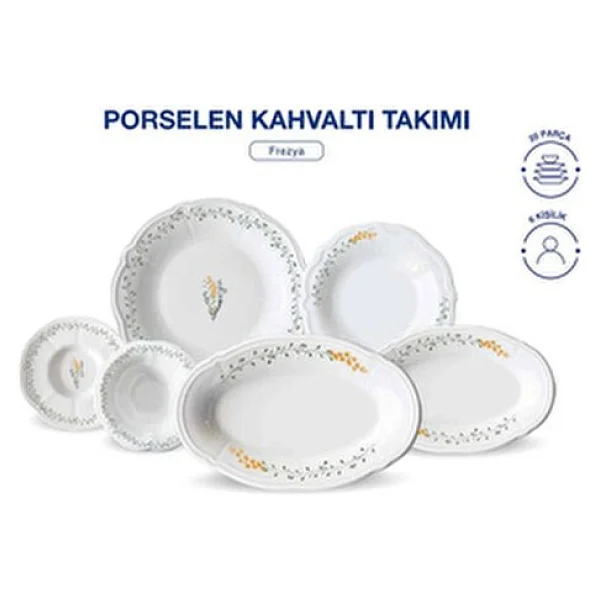 English Home Frezya 20 Parça 6 Kişilik Kahvaltı Takımı - Görsel 8