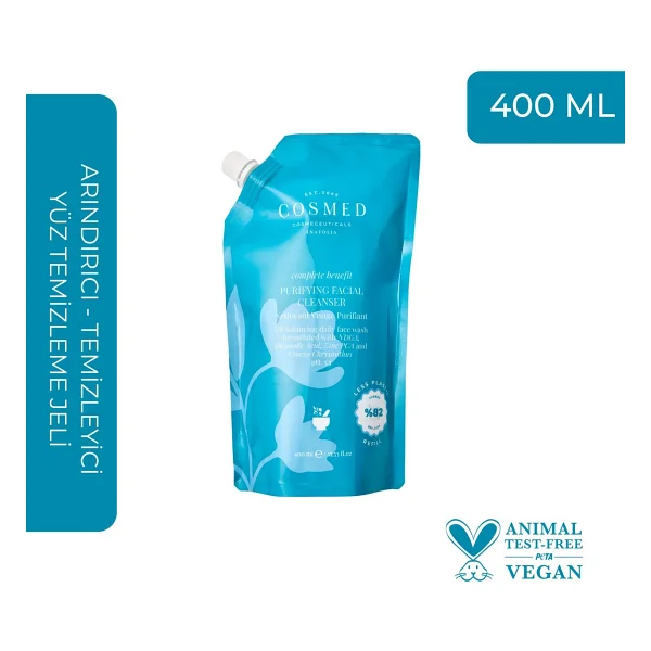 Cosmed Complete Benefit Purifiying Refill 400 ml Yüz Temizleme Jeli - Görsel 3