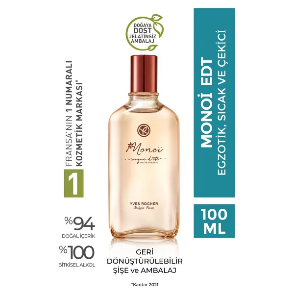 Yves Rocher Monoi EDT 100 ml Kadın Parfüm - Görsel 6