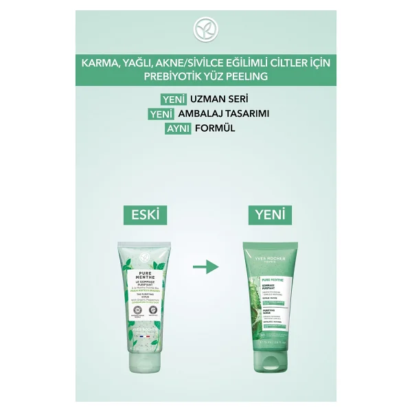 Yves Rocher Pure Menthe Prebiyotik 75 ml Yüz Peeling - Görsel 10