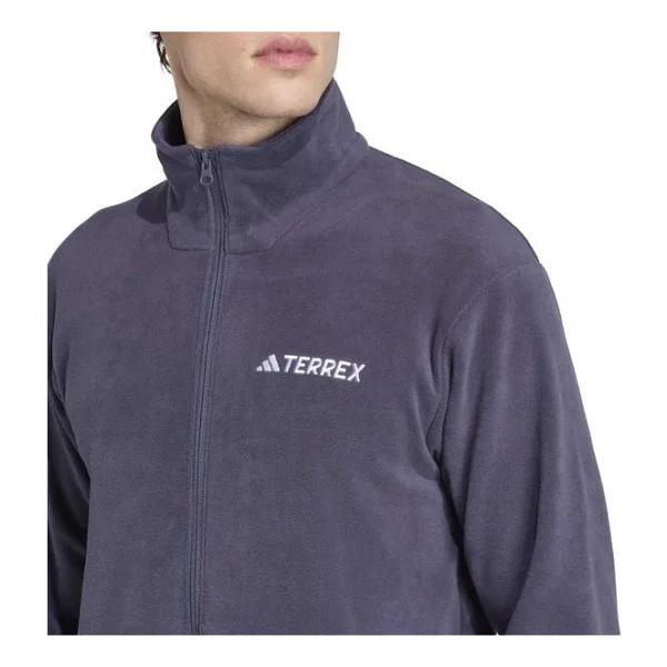 Adidas Multi Essentials JM3116 Tam Fermuarlı Mor Erkek Polar - Görsel 8