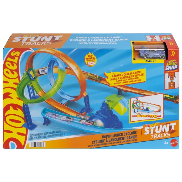 Hot Wheels Akrobasi Pistleri Dolambaçlı Hız Seti ve Metal Araba JHK73 - Görsel 5