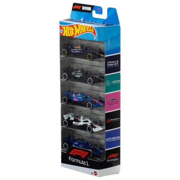 Hot Wheels 2025 Formula 1 5'li Araba Seti JLN11 - Görsel 2