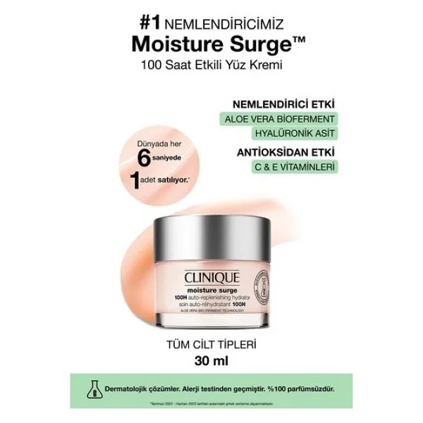 Clinique Moisture Surge 100 Saat Etkili Nemlendirici 30 ml - Görsel 10