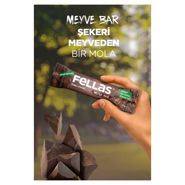Fellas Duble Kakaolu Meyve Bar 12x35 gr - Görsel 3