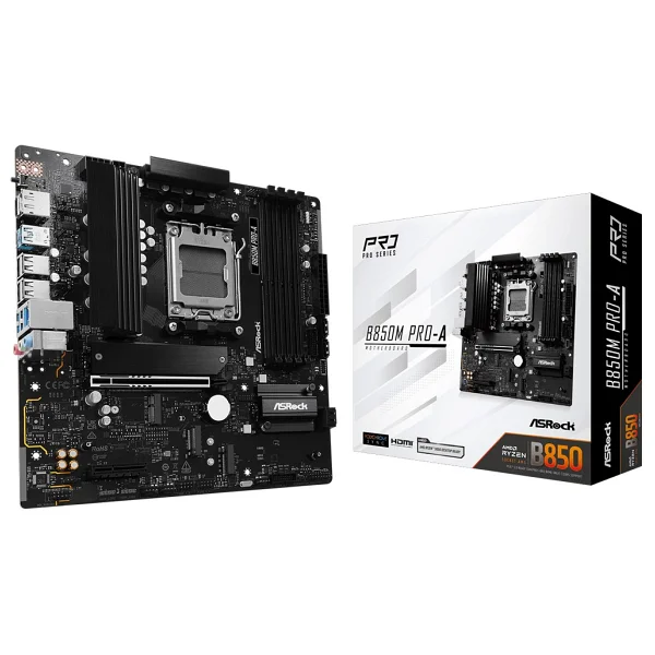 Asrock B850M Pro-A AMD AM5 DDR5 Micro ATX Anakart - Görsel 3