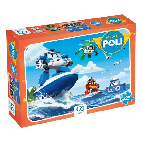 CA Games Robocar Poli 200 Parça Puzzle 5328 - Görsel 3