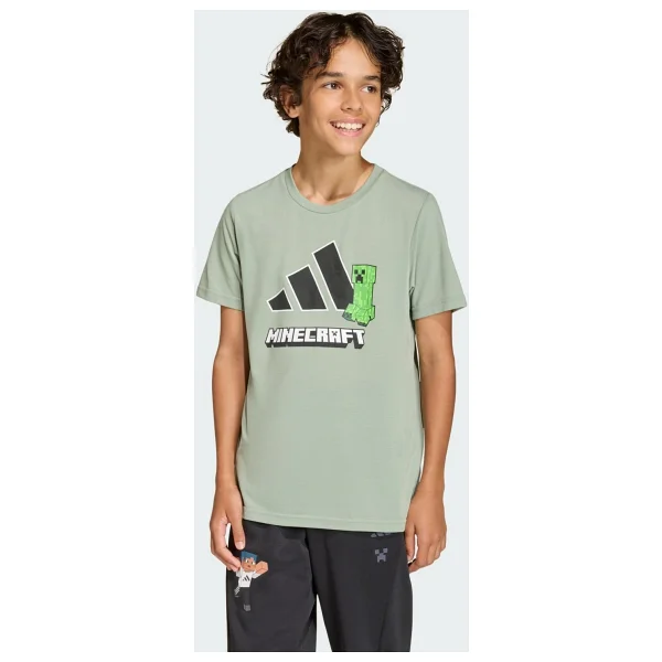 Adidas Minecraft Training KD6873 Kısa Kollu Bisiklet Yaka Çocuk Tişört - Görsel 6