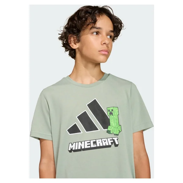 Adidas Minecraft Training KD6873 Kısa Kollu Bisiklet Yaka Çocuk Tişört - Görsel 4