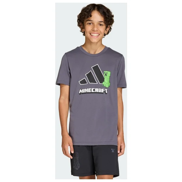 Adidas Minecraft Training KD6873 Kısa Kollu Bisiklet Yaka Çocuk Tişört - Görsel 5
