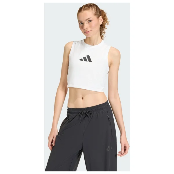 Adidas Z.N.E. Sıfır Kol Bisiklet Yaka Crop Tişört - Görsel 5