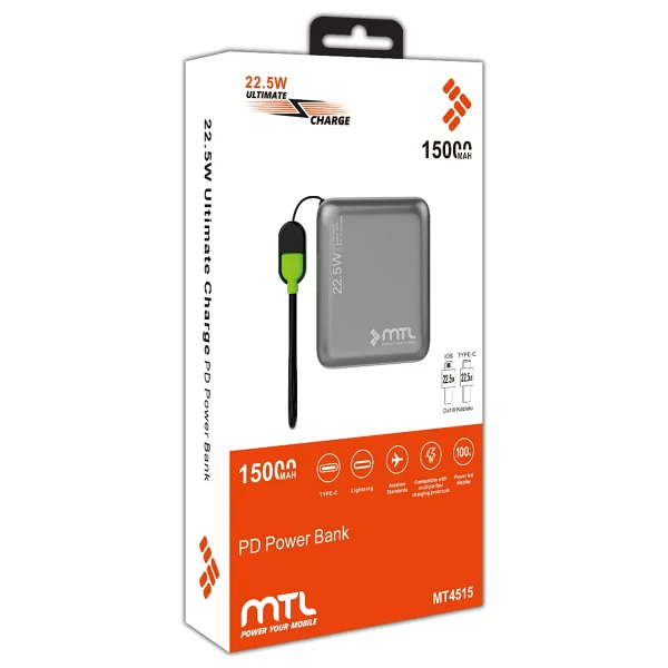 MTL MT4515 15000 mAh Hızlı Şarj Powerbank - Görsel 4