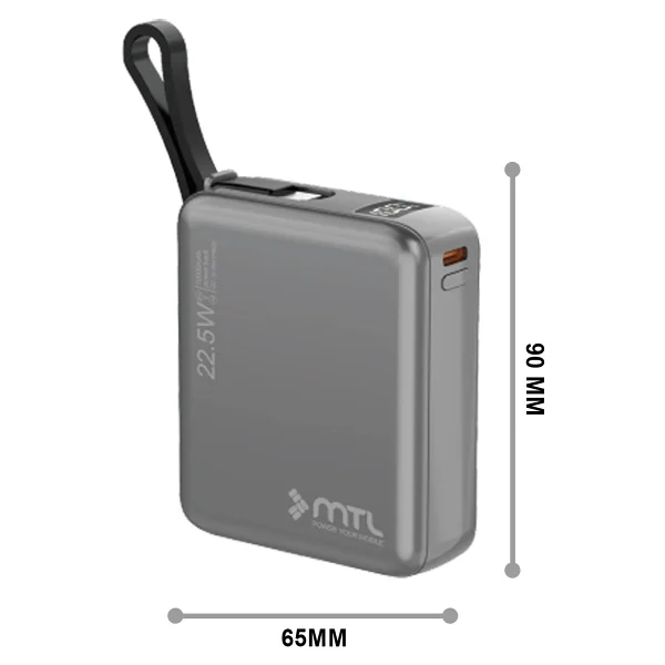 MTL MT4550 Gri 20000 mAh Hızlı Şarj Powerbank - Görsel 4