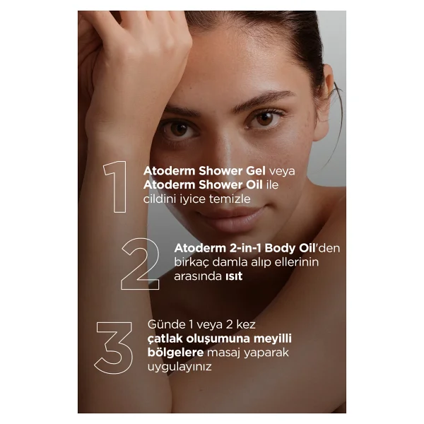 Bioderma Atoderm 2 in 1 Çatlak Önleyici 150 ml Vücut Yağı - Görsel 5