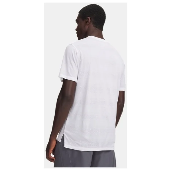 Under Armour Velociti 6009517-100 Beyaz Kısa Kollu Bisiklet Yaka Erkek Tişört - Görsel 2