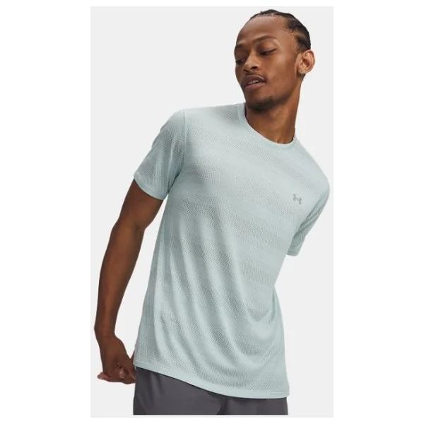 Under Armour Velociti 6009517-100 Beyaz Kısa Kollu Bisiklet Yaka Erkek Tişört - Görsel 3