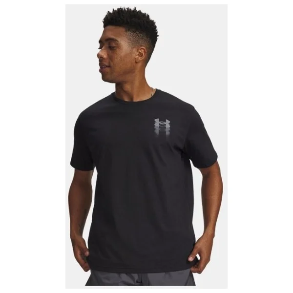 Under Armour Blur Logo 6009245 Kısa Kollu Bisiklet Yaka Erkek Tişört - Görsel 6