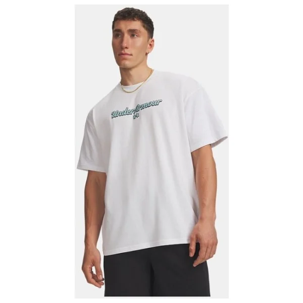 Under Armour Heavyweight Wordmark 6009266-069 Gri Kısa Kollu Bisiklet Yaka Erkek Tişört - Görsel 4