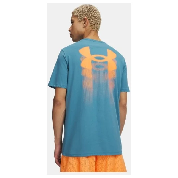 Under Armour Blur Logo 6009245 Kısa Kollu Bisiklet Yaka Erkek Tişört - Görsel 2