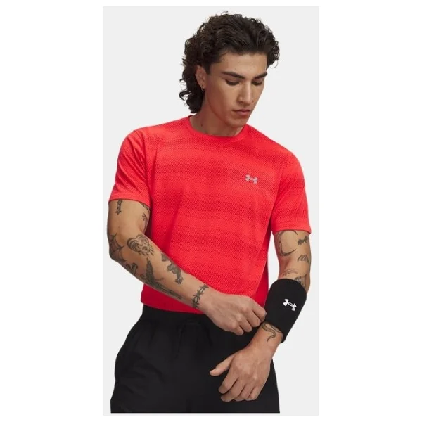 Under Armour Velociti 6009517-100 Beyaz Kısa Kollu Bisiklet Yaka Erkek Tişört - Görsel 8