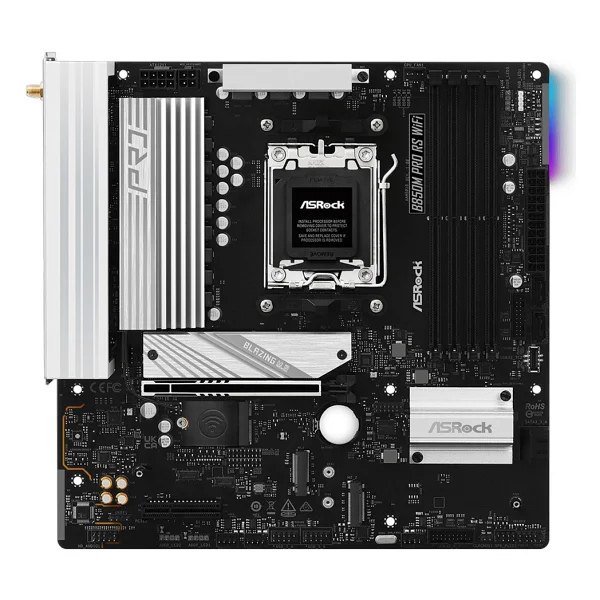 Asrock B850M Pro RS Wi-Fi AMD AM5 DDR5 Micro ATX Anakart - Görsel 4