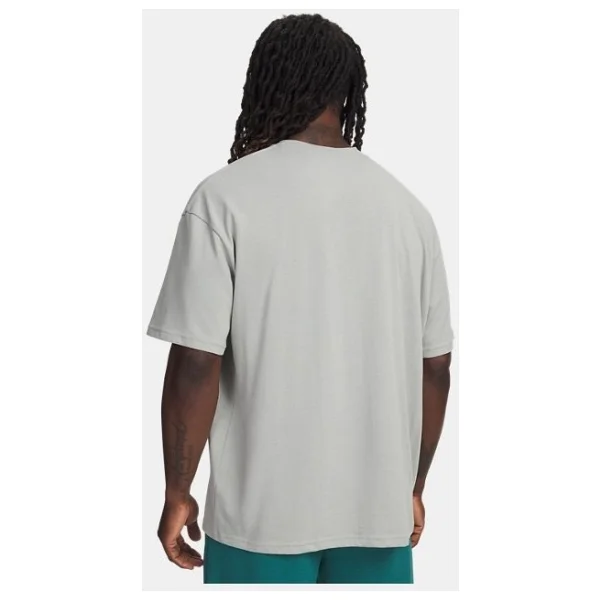 Under Armour Heavyweight Wordmark 6009266-069 Gri Kısa Kollu Bisiklet Yaka Erkek Tişört - Görsel 3