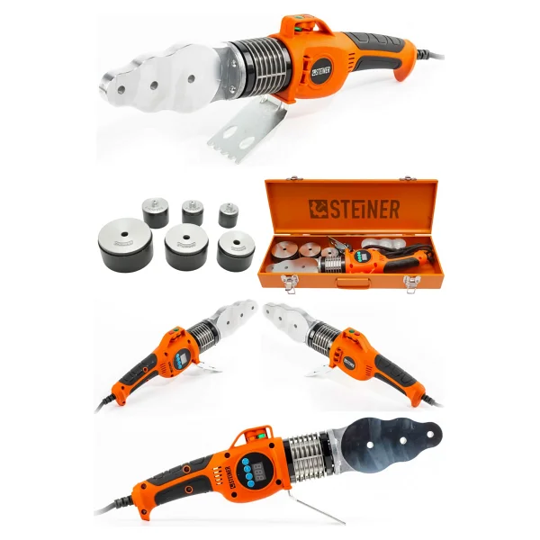 Steiner Profesyonel 1000 W Dijital Göstergeli Pprc Pvc Boru Kaynak Makinesi - Görsel 5
