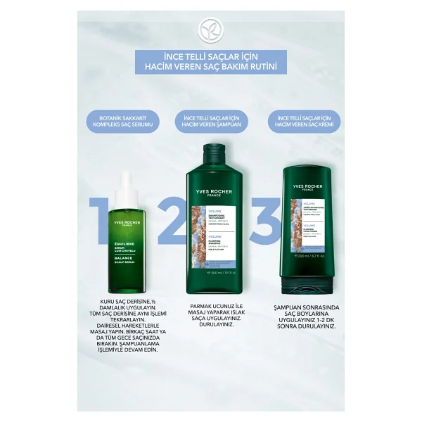 Yves Rocher Hacim Veren İnce Telli Saçlar için 300 ml Şampuan - Görsel 7