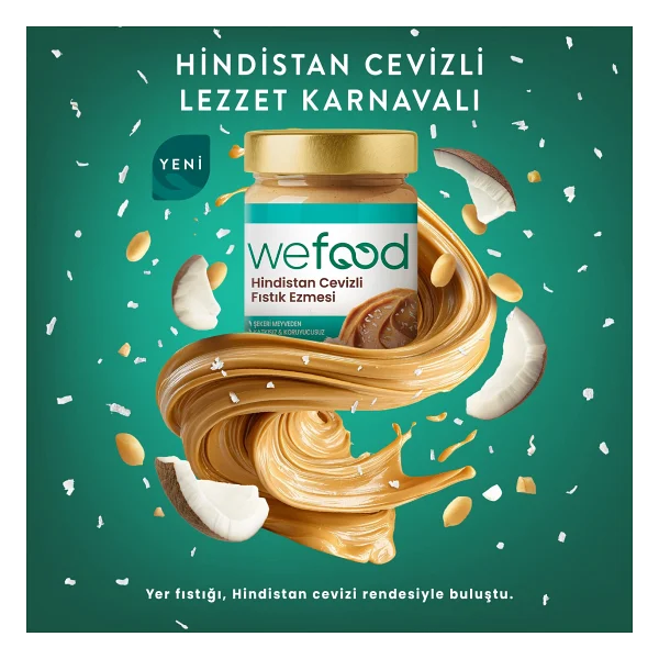 Wefood Hindistan Cevizli Fıstık Ezmesi 300 gr - Görsel 2