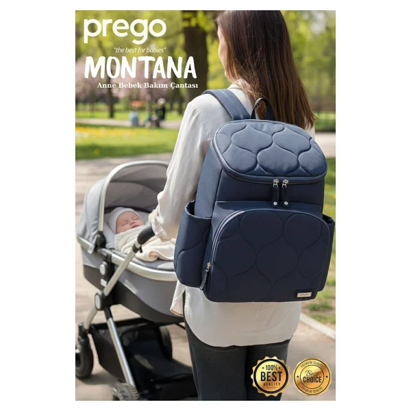 Prego 3084 Montana Gri Bebek Bakım Çantası - Görsel 5