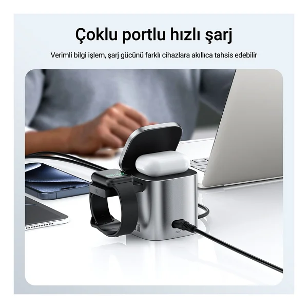 Acefast Z9 6in1 Kablosuz Şarj Aleti - Görsel 6