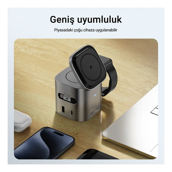Acefast Z9 6in1 Kablosuz Şarj Aleti - Görsel 7