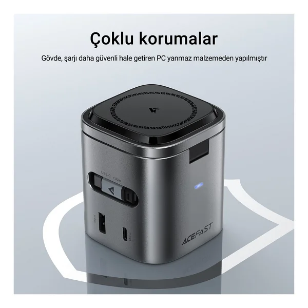 Acefast Z9 6in1 Kablosuz Şarj Aleti - Görsel 8